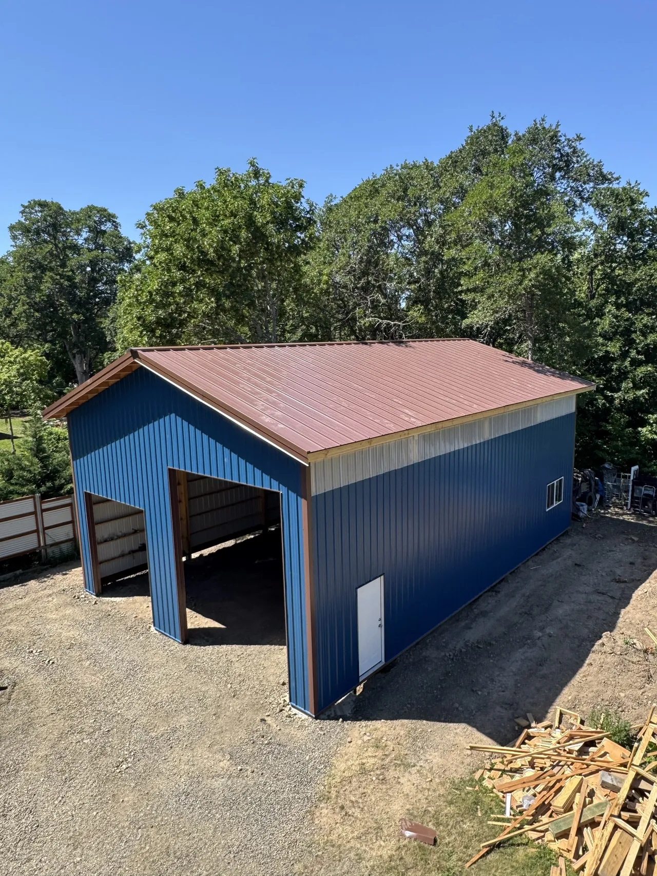 30×46 Engineered Shop on Gorge Rock — Hood River, Oregon — finished building